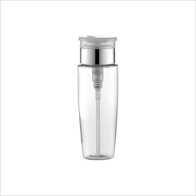 160ml PET Nail Polish Remover Dispenser With Pump Cosmetic Plastic